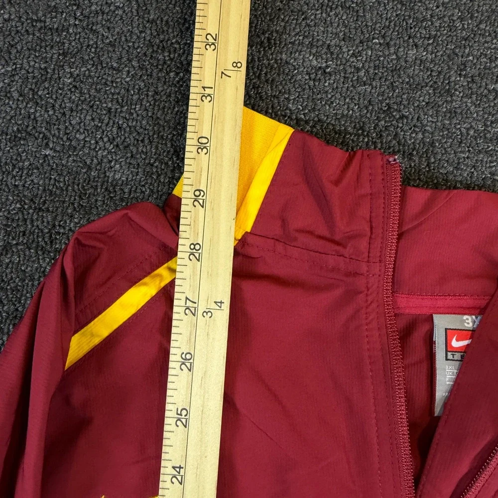 Iowa State Nike Windbreaker Mens 3XL FIT Storm Red NCAA Football EUC